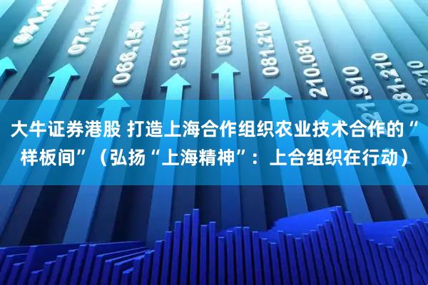 大牛证券港股 打造上海合作组织农业技术合作的“样板间”（弘扬“上海精神”：上合组织在行动）